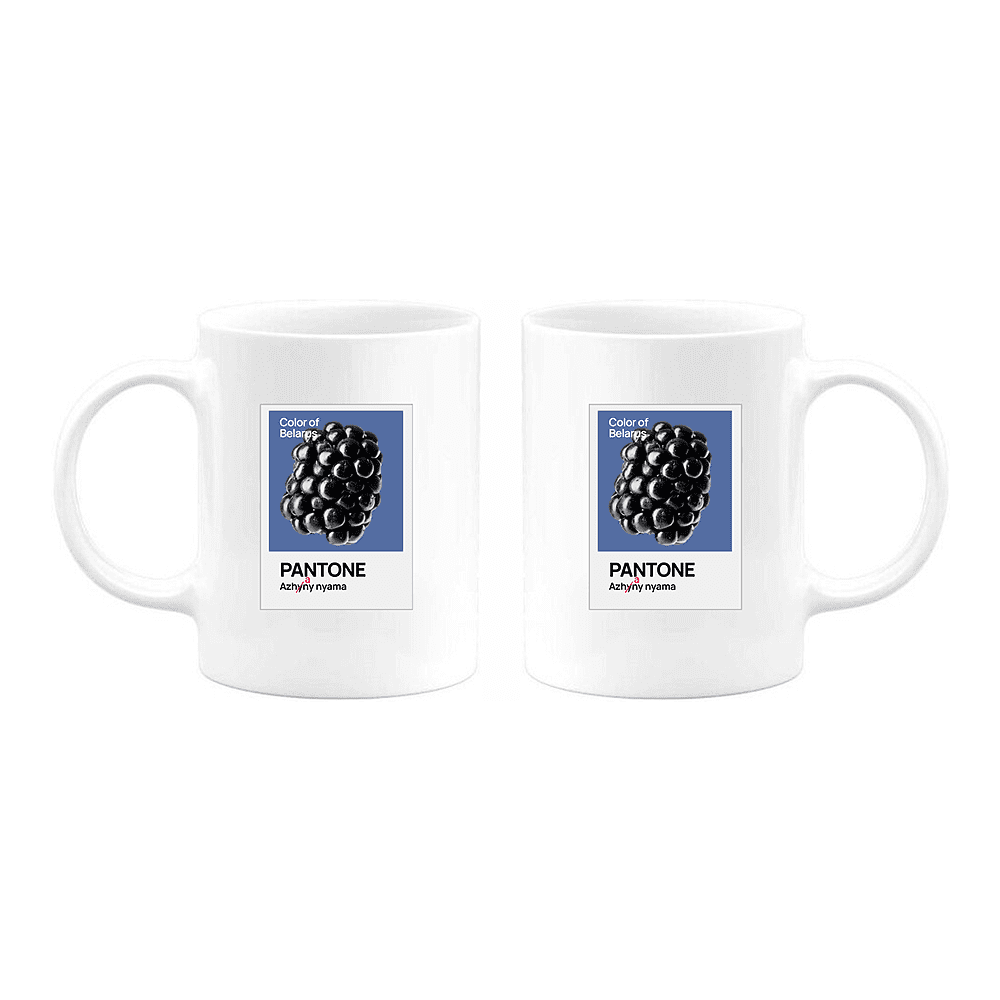 Кружка керамическая "Color of Belarus. Pantone Azhany nyama", 330 мл, белый