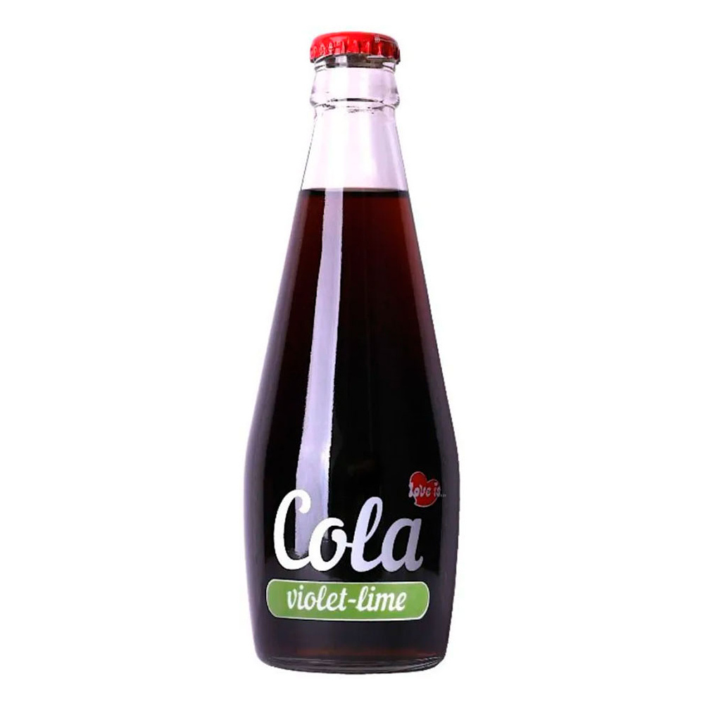 Напиток "Love is...cola", 0.3 л, со вкусом фиалки и лайма