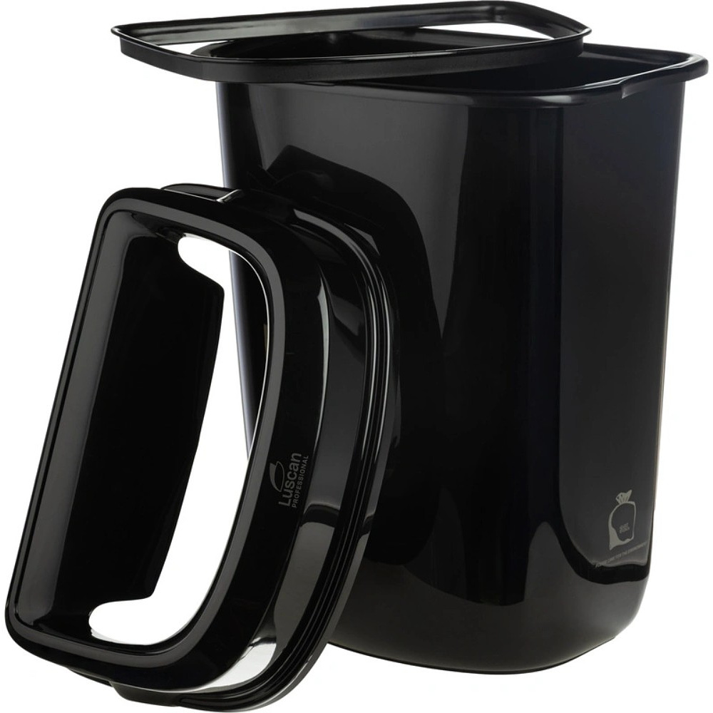 Корзина для мусора Luscan Prof Etalon, 32 л, с крышкой, черный - 3 Корзина для мусора Luscan Prof Etalon, 32 л, с крышкой, черный - 3