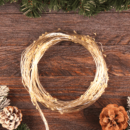 Гирлянда электрическая LED "Занавес. Роса", тепло-белый - 4