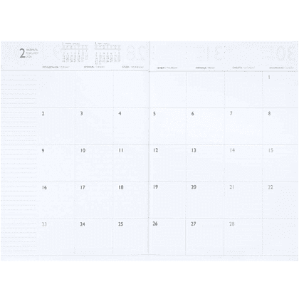 Ежедневник датированный "Шеврет глосс", А4, 240 страниц, бордовый, 2026 - 8