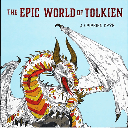 Раскраска на английском языке языке "A Coloring Book. The Epic World of Tolkien"