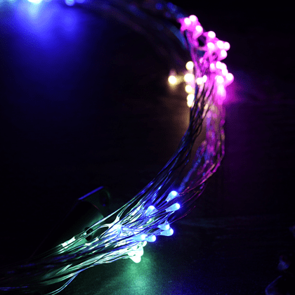 Гирлянда электрическая LED "Нить. Хвост Роса", мультиколор - 4