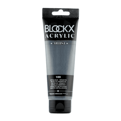 Краски акриловые "Blockx", 169 гематит металлик, 120 мл