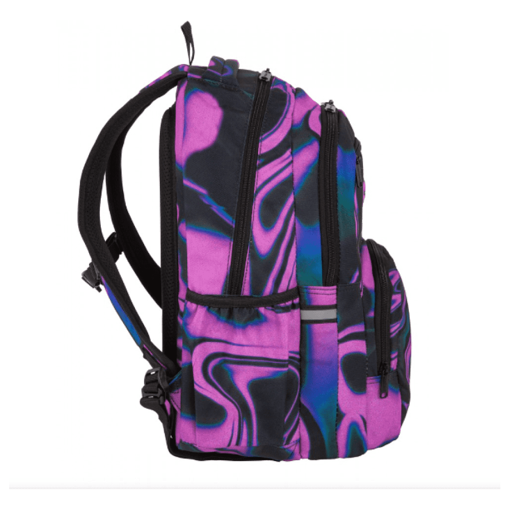 Рюкзак школьный "Amethyst", черный, фиолетовый - 3
