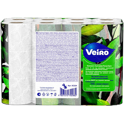 Бумага туалетная "Veiro Classic", 2 слоя, 24 рулона - 4
