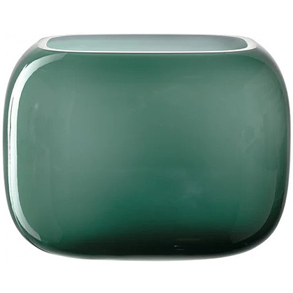 Ваза стеклянная "Milano", 13x18x14 см, зеленый