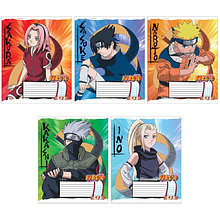 Тетрадь "Naruto", А5, 12 листов, клетка, ассорти 