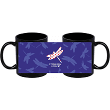 Кружка керамическая "Стрекочешь нервы", 330 мл, черный