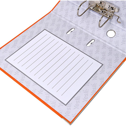 Папка-регистратор "Yesli:", А4, 75 мм, ПВХ Эко, оранжевый - 4