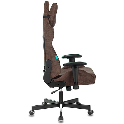 Кресло игровое Бюрократ VIKING KNIGHT Light-10, ткань, металл, темно-коричневый  - 3