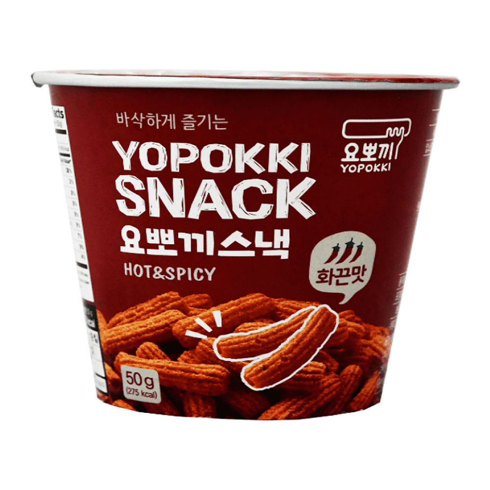 Снек из рисовой муки "Yopokki. Hot&Spicy", остро-пряные, 50 гр