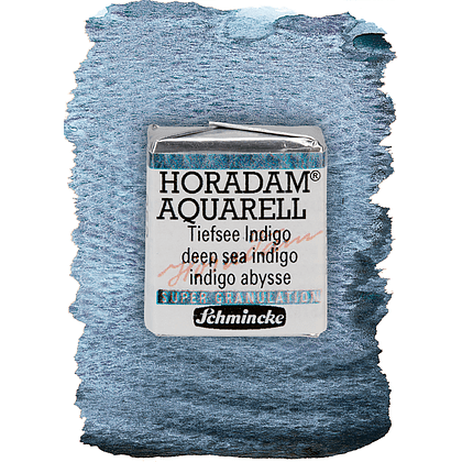 Краски акварельные "Schmincke Horadam", 952 индиго deep sea, полукювета