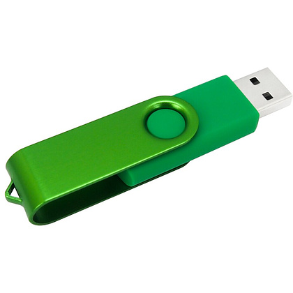 USB Flash накопитель 2.0 16 Gb VDF-008 СС, пластик, металл, зеленый