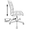 Кресло для персонала "Бюрократ СH-330M/LT-20", ткань, металл, черный - 6