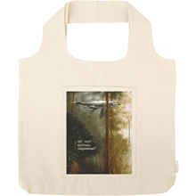 Сумка для покупок «Песни китов», Эльмира Мухтарова, из хлопка 340 г/м2, натуральный 