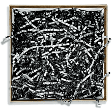 Наполнитель бумажный, гофрированный, 3 мм, 50 г, черный