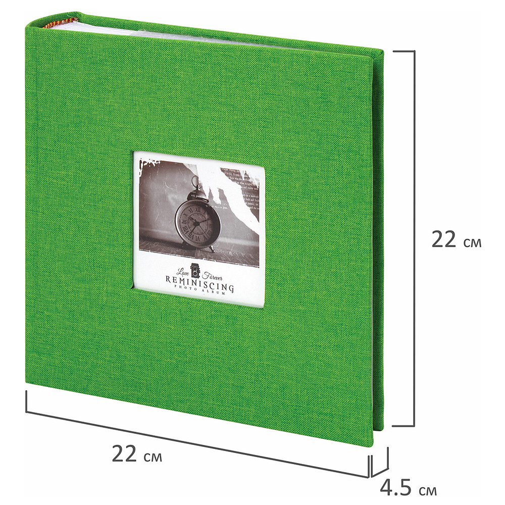 Альбом для фото "Лайм", 22x22 см, зеленый - 9