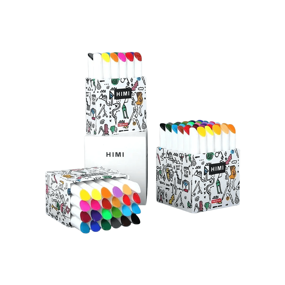 Мелки восковые "Himi Miya Silky Crayon", 12 цветов, ассорти - 8