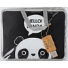 Папка для тетрадей "Panda", 26х33 см, серый, черный - 5