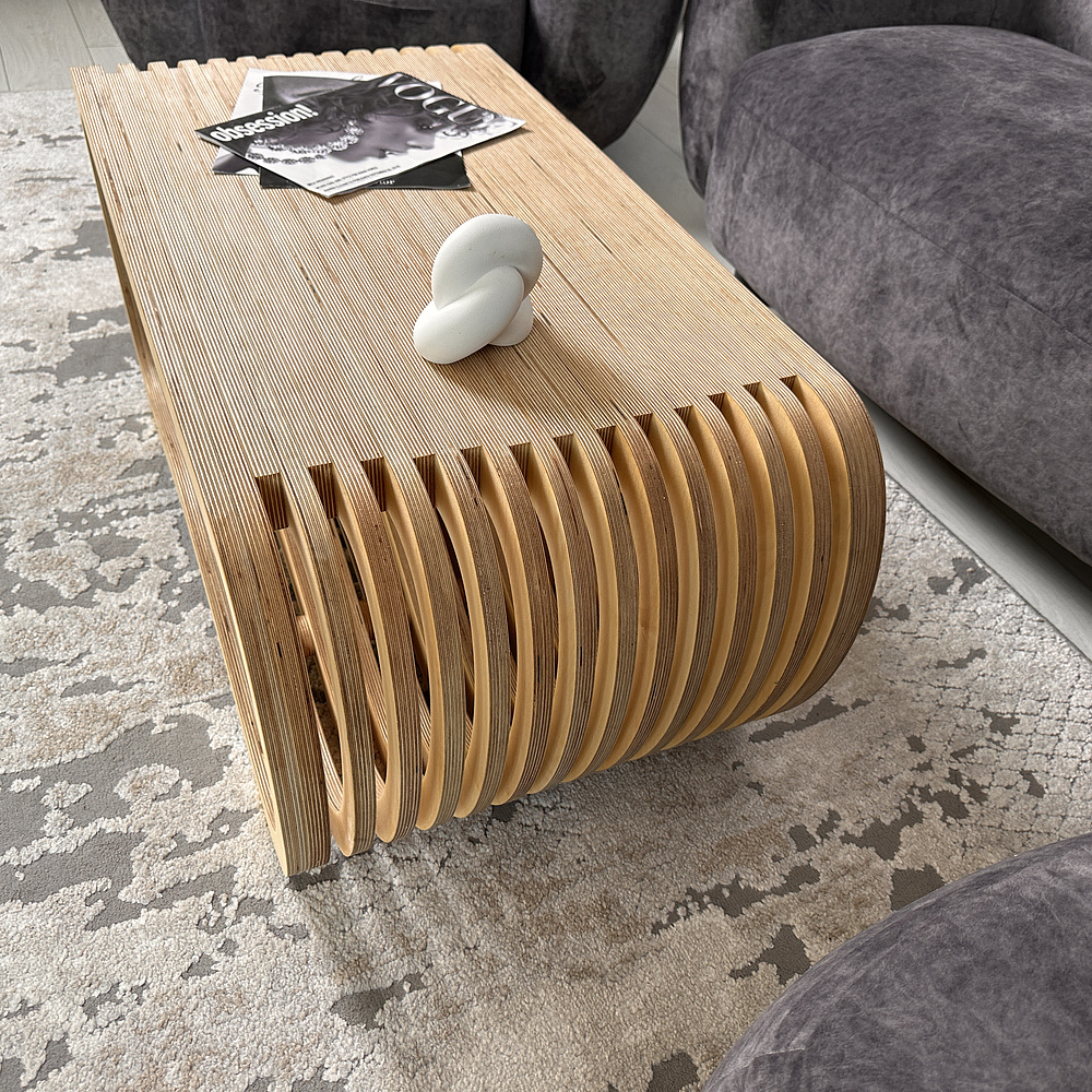 Журнальный столик Karlinwood EIGHT 1040x525x450 мм, фанера натуральная  - 4