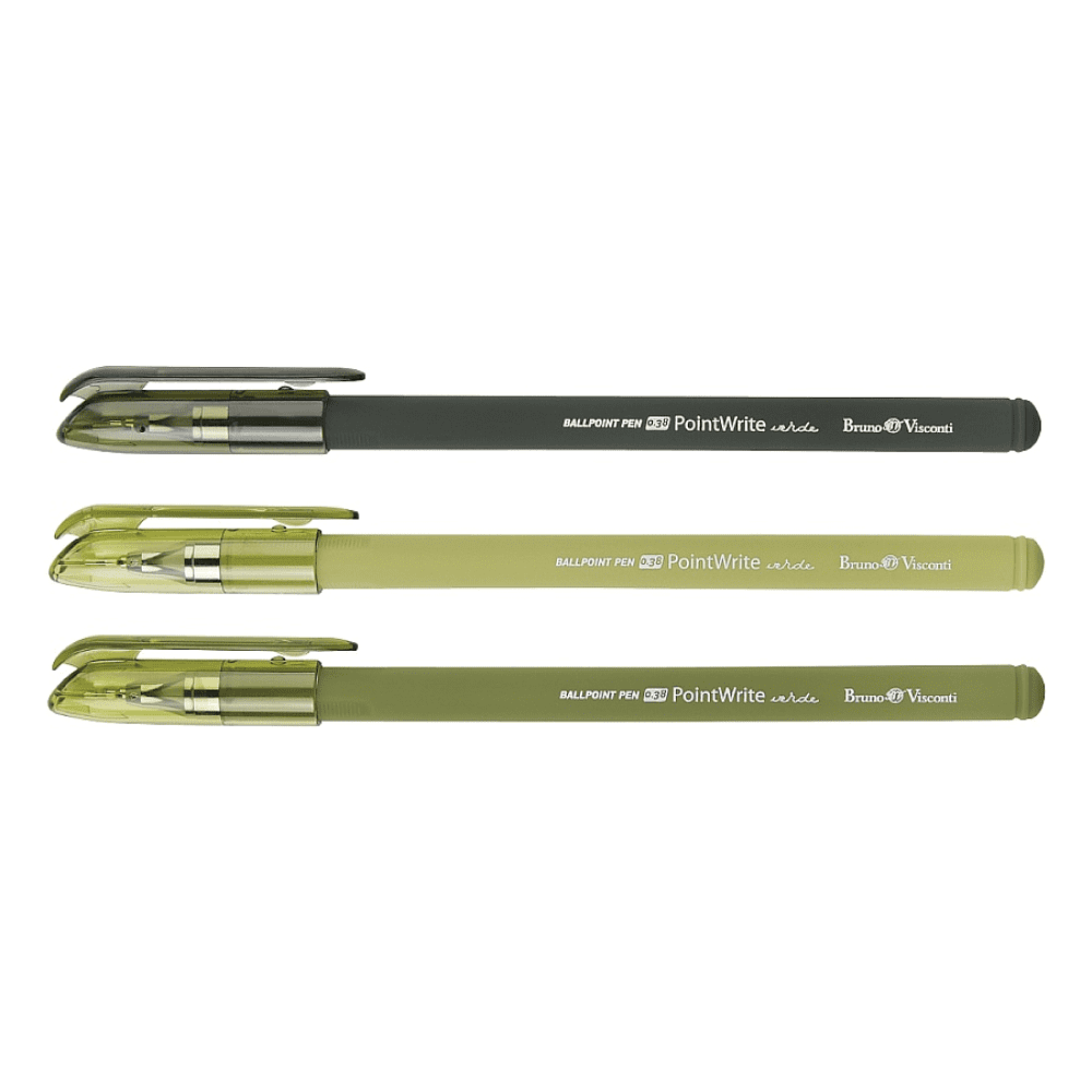 Ручка шариковая "PointWrite Verde", 0.38 мм., пластик, ассорти, синий - 2