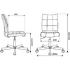 Кресло для персонала Бюрократ "СH-330M/VELV81", ткань, металл, светло-салатовый - 6