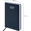 Ежедневник датированный "Profile" на 2027 год, А5, 352 страницы, синий - 2