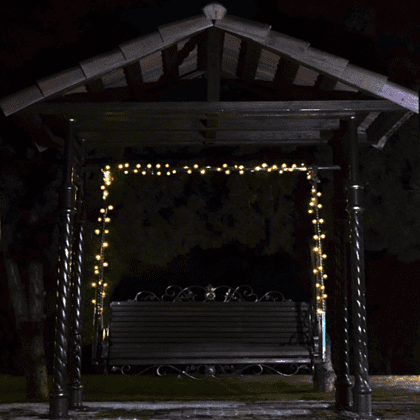 Гирлянда уличная "Нить", 10 м, тепло-белый - 3