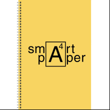 Тетрадь "Smart paper. No 4", А4, 80 листов, клетка, желтый