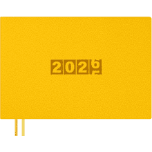 Еженедельник датированный "Джут", 181х127 мм, 128 страниц, желтый, 2026