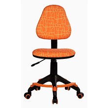 Кресло для детей Бюрократ "KD-4-F/GIRAFFE", ткань, пластик, оранжевый 