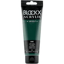Краски акриловые "Blockx", 645 оливковый зеленый, 120 мл