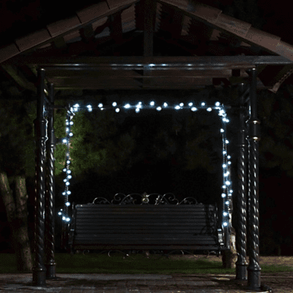 Гирлянда уличная "Нить", 10 м, белый - 5