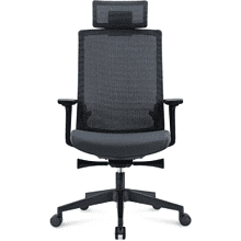 Кресло для руководителя SitZone "CH-312А", ткань, пластик, черный