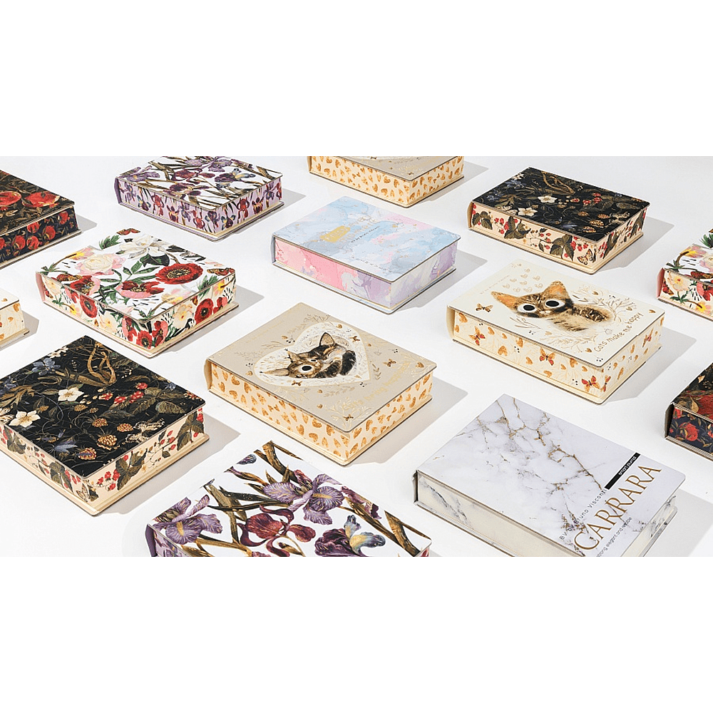 Блокнот "Carrarra", A6, 250 листов, нелинейный, склейка сверху, белый - 7