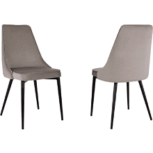 Стул Бюрократ "CH-K4_2", ткань, темно-бежевый, металл, комплект 2 шт.