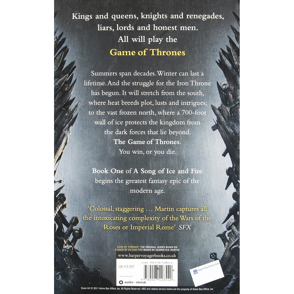 Книга на английском языке "A Game of Thrones", George R. R. Martin - 2