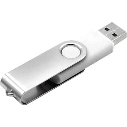 USB Flash 2.0 16 Gb VDF-008, пластик, метал, белый   - 2