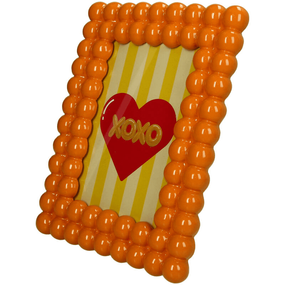 Фоторамка "KAL-6983", 13х18 см, полирезина, оранжевый - 2