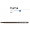 Ручка шариковая автоматическая "Palermo", 0.7 мм, коричневый, серебристый, стерж. синий - 3