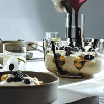 Чаша стеклянная "Alveo", 21 см, прозрачный коричневый - 5