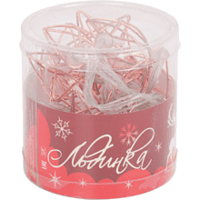 Гирлянда электрическая LED "Нить" с насадками "Звезда", 2,5 м, тепло-белый