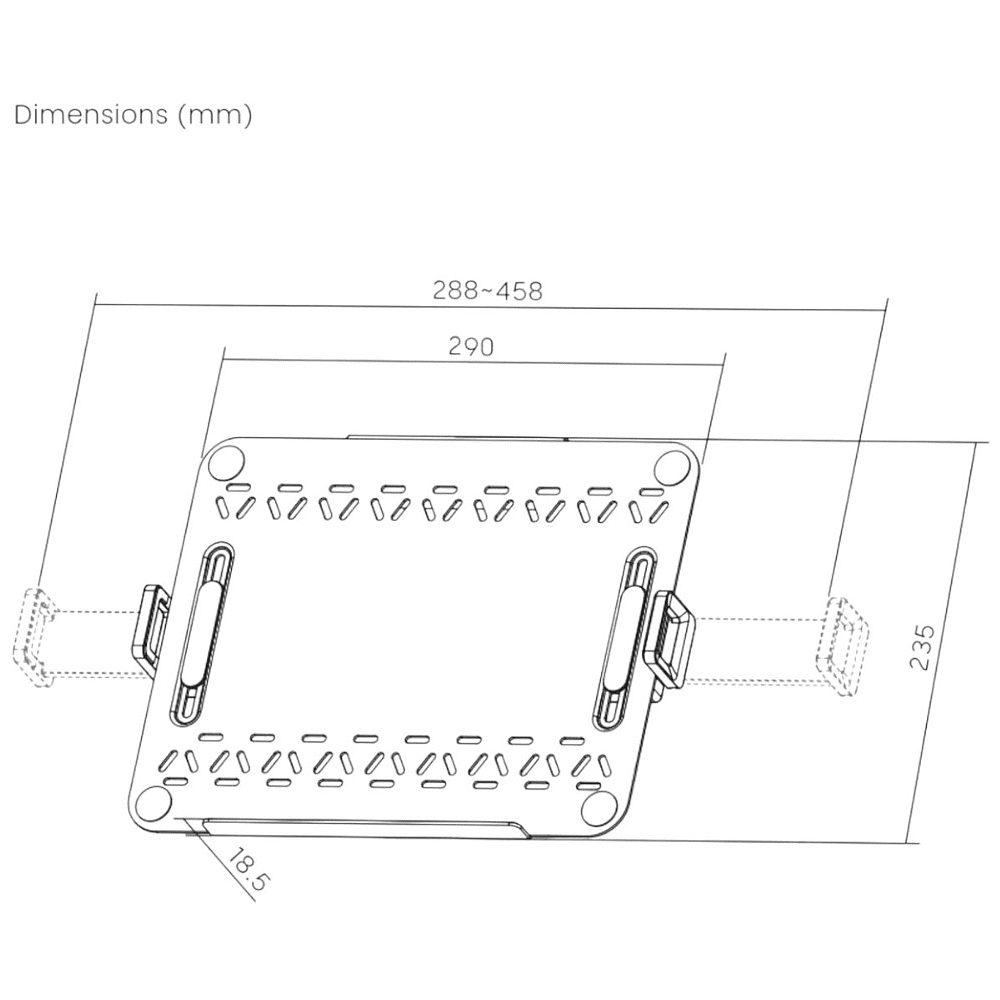 Крепление для ноутбука Lapter SILVER, серебристый - 6 Крепление для ноутбука Lapter SILVER, серебристый - 6