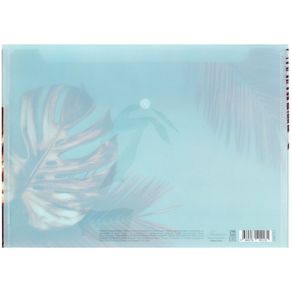 Папка конверт на кнопке "Night Tropic", А4, голубой - 2