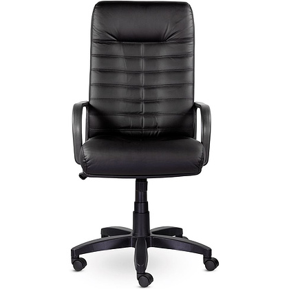 Кресло для руководителя UTFC Орион В пластик, экокожа, черный  - 5