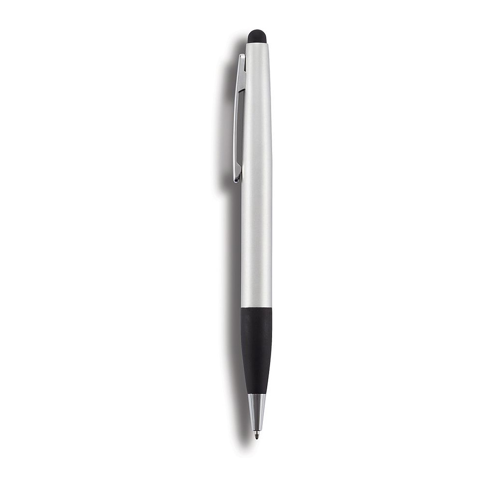 Ручка шариковая автоматическая "Touch" со стилусом, серебристый - 5