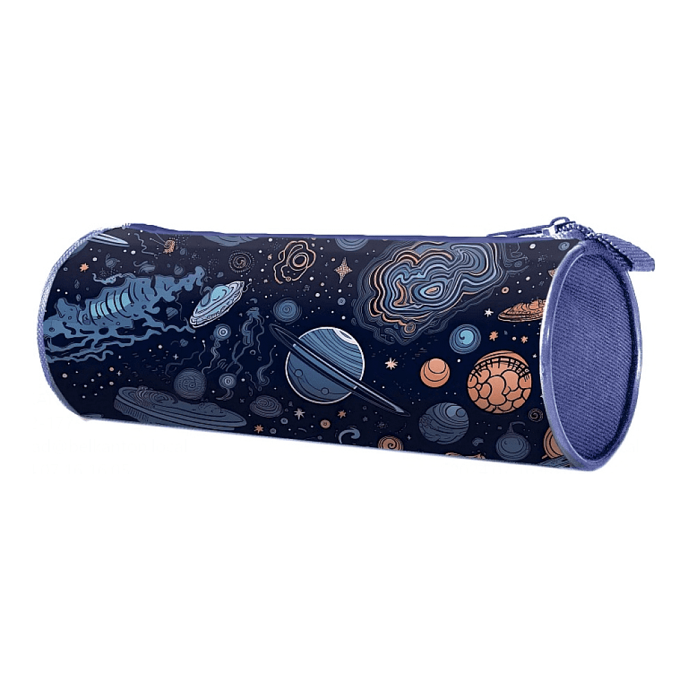 Пенал-тубус "Бесконечная галактика", синий