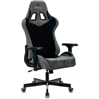 Кресло игровое Бюрократ "VIKING 7 KNIGHT", металл, ткань, черный - 8