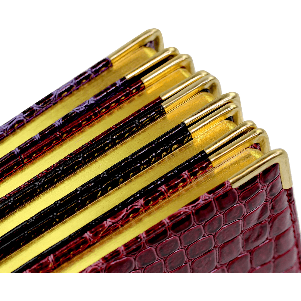 Книга записная "Grand croco", А5, 80 листов, клетка, бордовый   - 3